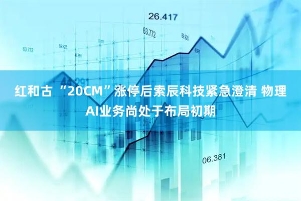 红和古 “20CM”涨停后索辰科技紧急澄清 物理AI业务尚处于布局初期